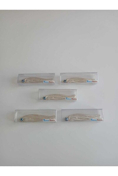 TH Trabzon Hatırası 5 Adet Elüretimi Telkari Hamsi Magnet Seti