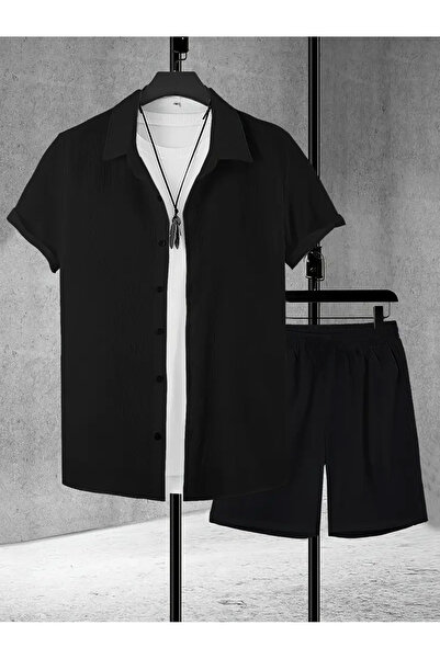 Eysaah Комплект летни къси панталони от ликра Crinkle Fabric