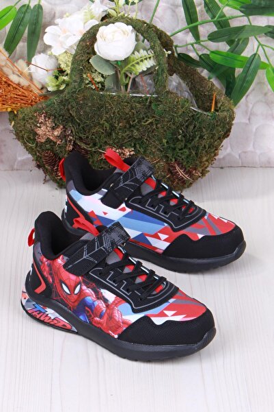 SPIDERMAN Zamon Orthopedic Lighted Boys' Sports Shoes Black