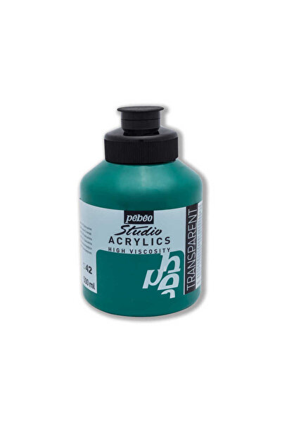 Pebeo Studio Akrilik Boya 500ml Kavanoz 171-42 Phthalocyanine Green