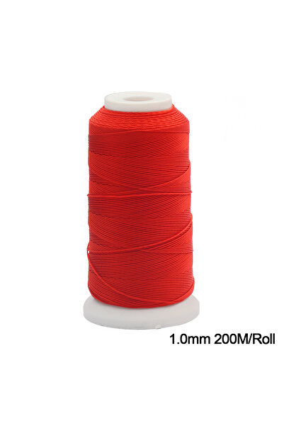 Choice خيط خرز من النايلون الأحمر بطول 200 متر، بعقدة صينية، وسوار من حبل مضفر