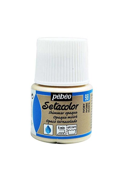 Pebeo Setacolor Opak Shimmer Kumaş Boya 45ml Şişe - 98 Ivory