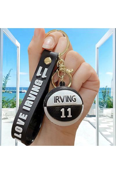 Bizde Ne Yok ki 3D Silicone Luxury Soft Basketball Ball Keychain-Bag Charm