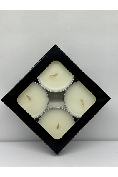 Gül Mum 4 LÜ MAXİ TEALİGHT MUM VANİLYA KOKULU ÇAP 5 CM BOY 3 CM