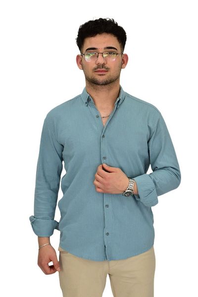 DYNAMO Men's Sports Shirt Regular Fit 9630 Bgl-St04413