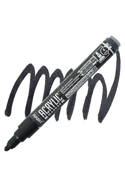 Pebeo Deco Acrylic Marker 4mm - 55 Prec Black