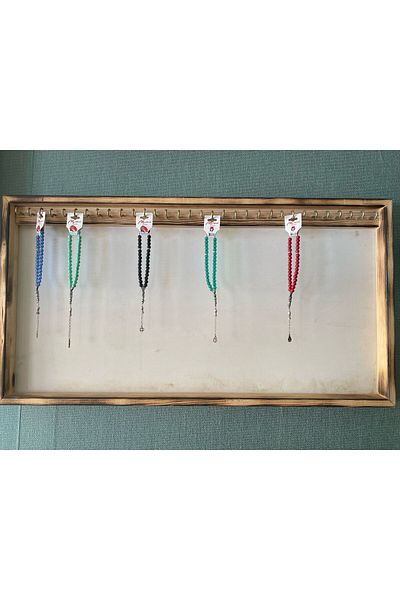 PARMELAS Natural Wood Tasbih Stand Tasbih Cabinet
