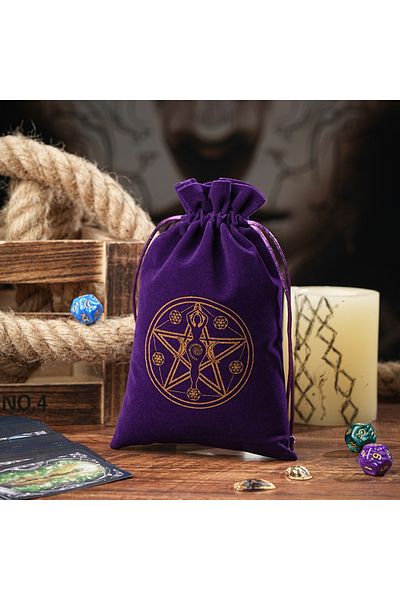 Choice Large 14x22cm H 1pc 14x22cm Large Size Velvet Moon Phase Tarots Cards Storage Bag Jewelry Pouch Trav