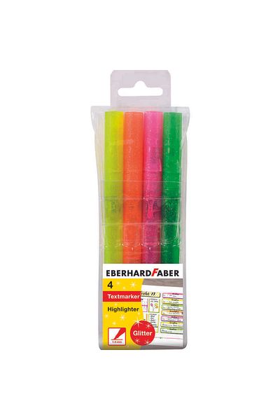 Eberhard Faber Glitter Highlighter Pen Set 4 Colors