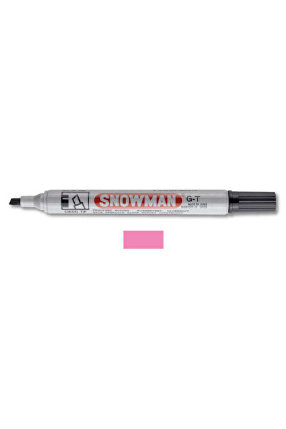 Snowman Cut Tip Permanent Marker - Pink