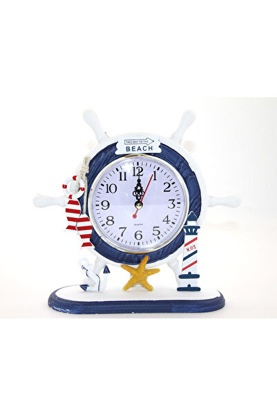 MEKs Wooden Marine Rudder Clock Model 3