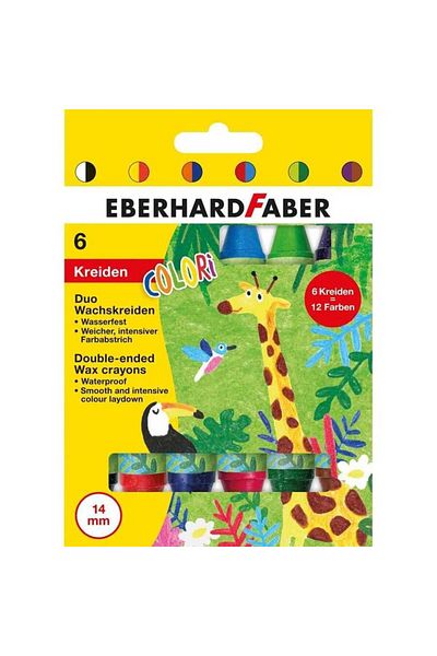 Eberhard Faber Colori Duo Double Sided Crayon Set of 12 Colors
