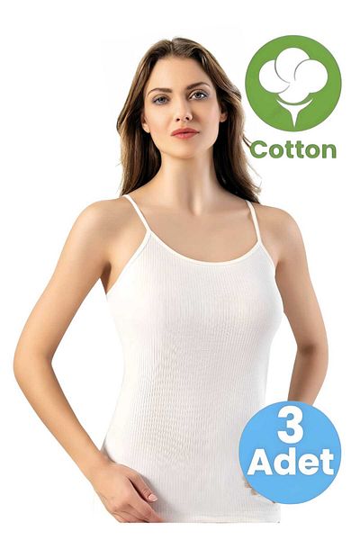 Uniquetrenders Women's 3-Piece Rope Strap Tank Top Report Ribbed Tank Top