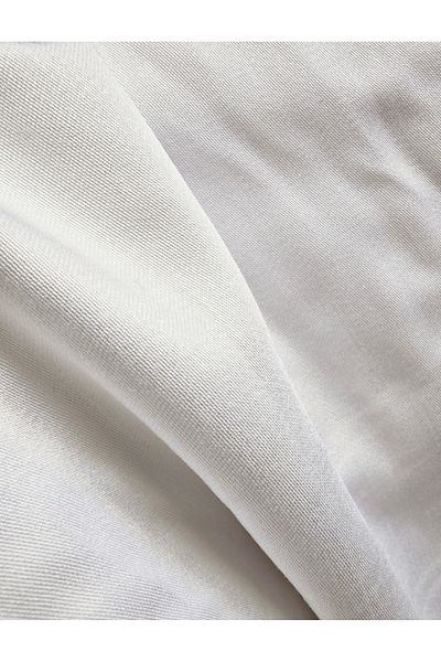 COLLESSİA 100% Cotton Satin Fitted Double Elastic Sheet Set Sheet Set - White