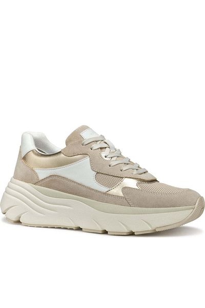 Geox Pantofi albi pentru femei