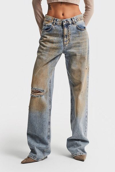 its basic Denim T Denim Loose Fit - Femei cu spălare specială