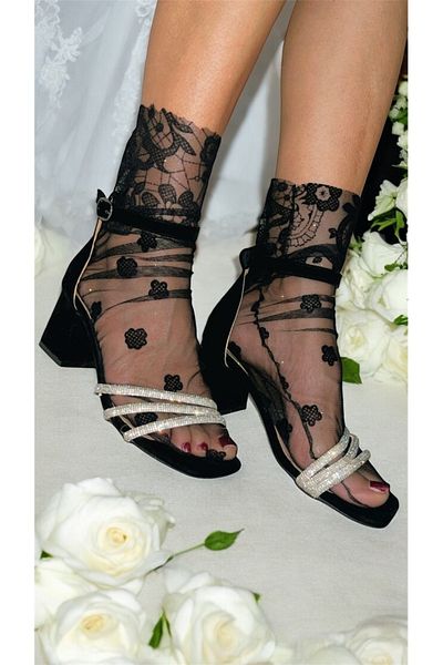 Parlajent Fancy Lady Tulle Socks - Wedding Party Prom Engagement Henna