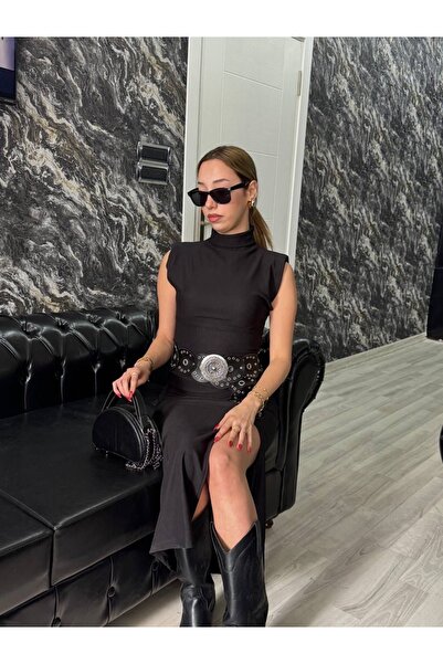 NOWVAGE Retro model elbise,etek kemeri