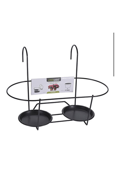 BGA Balkon Demir Saksı Standı Çiçek Saksı Tutucu Balkon Dış Mekan İç Korkuluk...