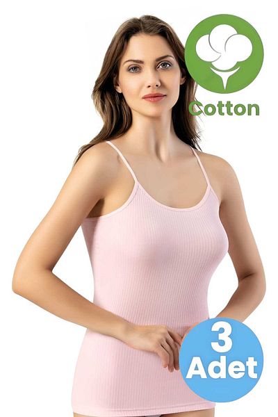 Uniquetrenders Women's 3-Piece Rope Strap Tank Top Report Ribbed Tank Top