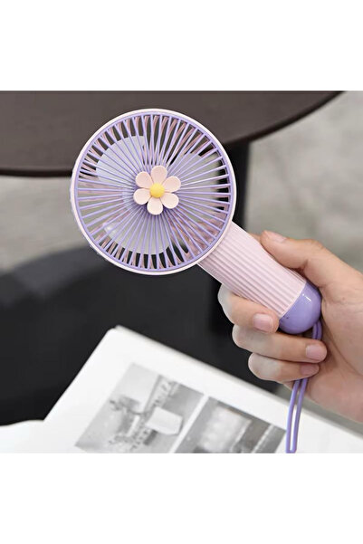 CROW'S TECH El Fanı-Mini Taşınabilir Fan Usb 3 Kademeli Sessiz Çalışma Taşınabilir Şarjlı Vantilatör