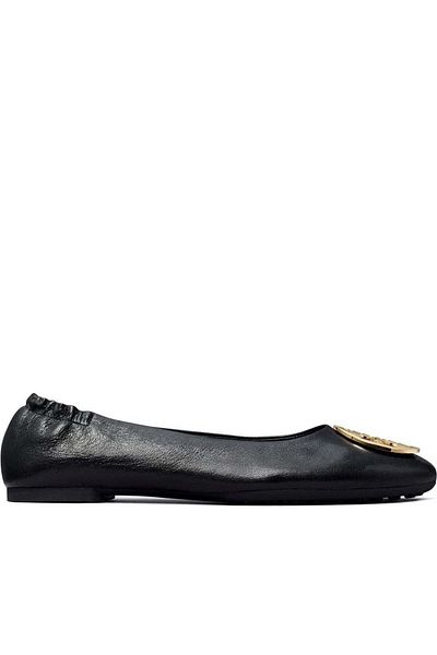 Tory Burch Black Ballerinas Womens Shoes