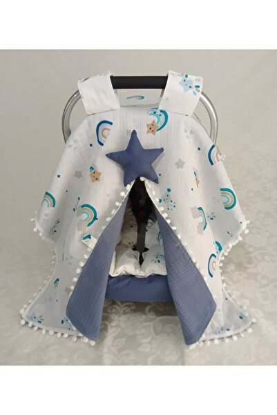 Wenaris % 100 pamuk Puset Örtüsü ve puset minderi 2 parça ( Puset Çarşafı dah...