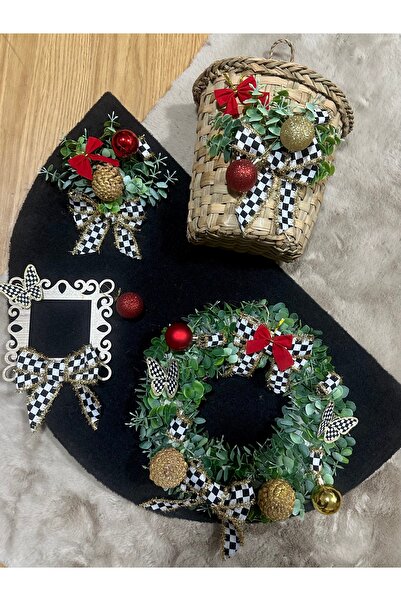 Marrone Kapı Süsü Siyah Paspas Kapı Sepeti Priz Çerçevesi