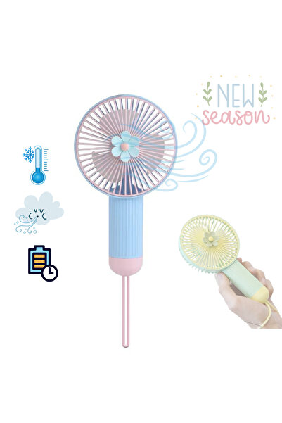 CROW'S TECH El Fanı-Mini Taşınabilir Fan Usb 3 Kademeli Sessiz Çalışma Taşına...