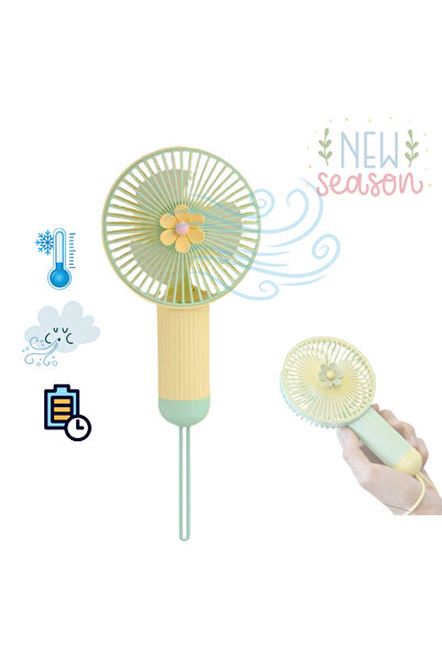 CROW'S TECH El Fanı-Mini Taşınabilir Fan Usb 3 Kademeli Sessiz Çalışma Taşına...