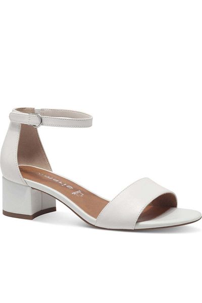 Tamaris White Sandals Womens Shoes