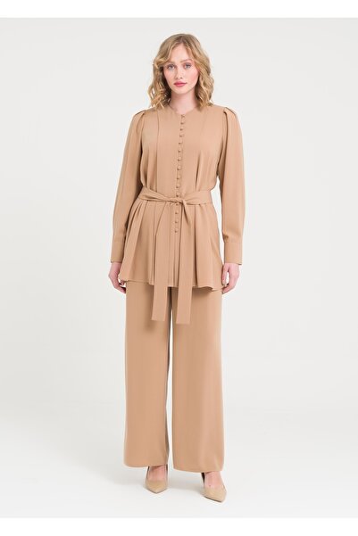 Armağan Button Detailed Trousers Suit