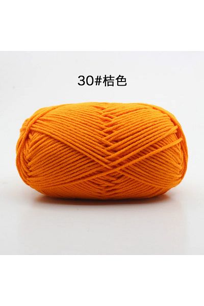 Choice 30 Likeecords 4-Strand Milk Cotton Knitting Wool Yarn 60g/roll Soft Baby Yarn For Crochet Craft Swe