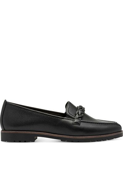 Tamaris Black Loafers Womens Shoes