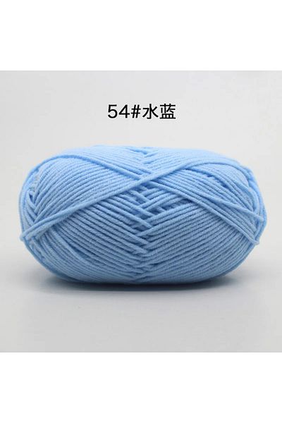 Choice 54 Likeecords 4-Strand Milk Cotton Knitting Wool Yarn 60g/roll Soft Baby Yarn For Crochet Craft Swe