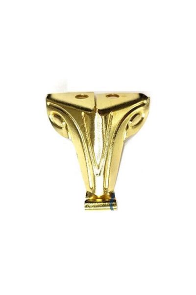 STOREMAX Yellow Chipboard Chest Leg - 2.5 cm Fashion Sheet Metal Wooden Box Leg