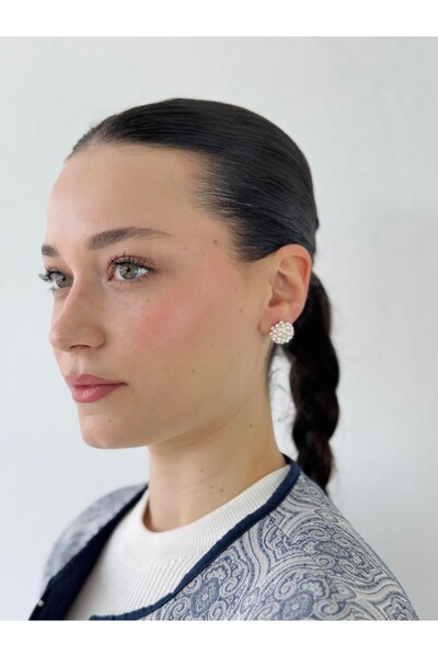 Retrobird Retro Model Earrings |   Women's White