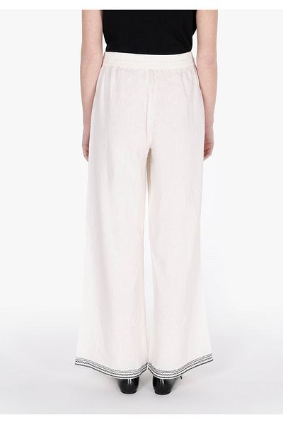 Colin's Regular Fit High Waist Wide Leg Women's White Trousers