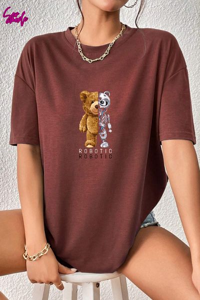 artı4 Large Size Uni̇Sex Printed Ti̇Shirt