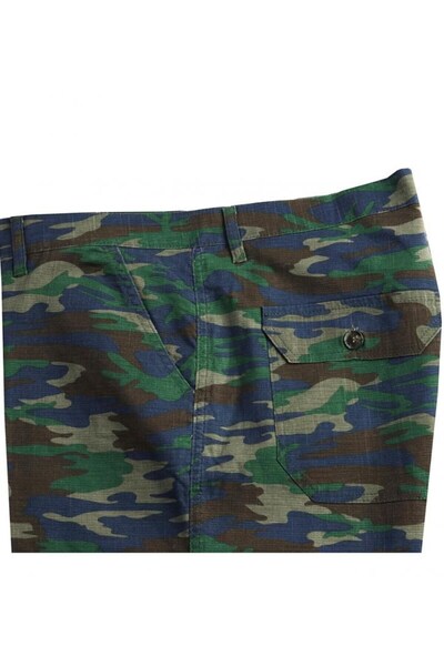 marufshop Büyük Beden Erkek Kamuflaj Şort Yeşil