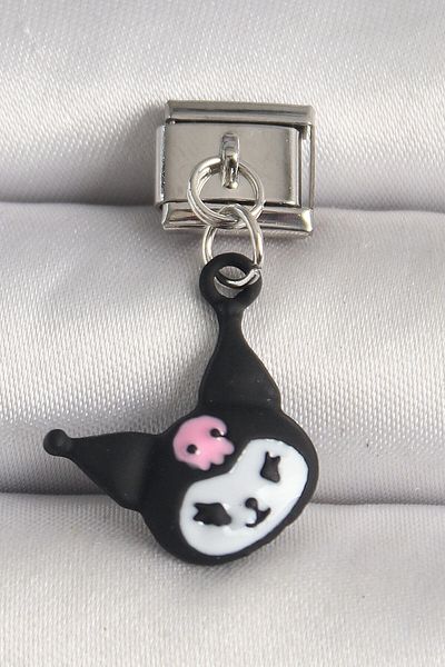 Modafiks 316L Steel Silver Color Kuromi Model Nomination Charm