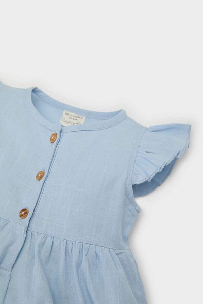 DeFacto Rochie de vară din poplin cu mâneci scurte pentru fetiță Z7402a225sm