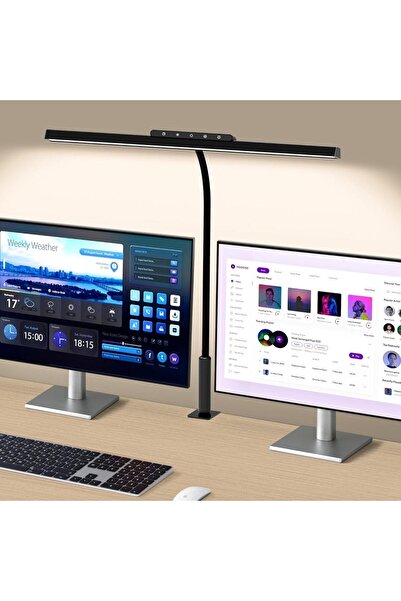 Choice EU PLUG BLACK Desk Lamp, 3 Colors Stepless Dimming LED Desk Lamps for Home Office Adjustable Memory