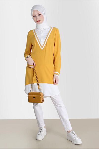 Alvina V-Neck Tunic Look - 42559
