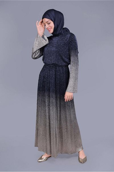 Alvina 40831 Φόρεμα με εμπριμέ ασημί μοντέλο