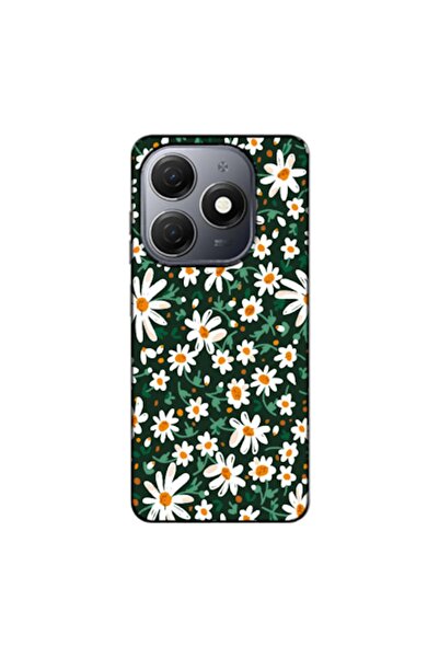 Zebana حافظة متوافقة مع TECNO Spark 20 زهور الربيع 4 حافظة من السيليكون (مطبوعة)