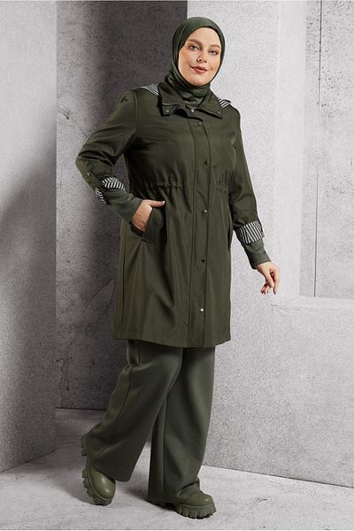 Alvina Hooded Trench Cotton 10918