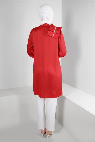 Alvina RIFFIR DETAIL STONE SATIN TUNIC 43838