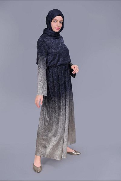 Alvina 40831 Φόρεμα με εμπριμέ ασημί μοντέλο