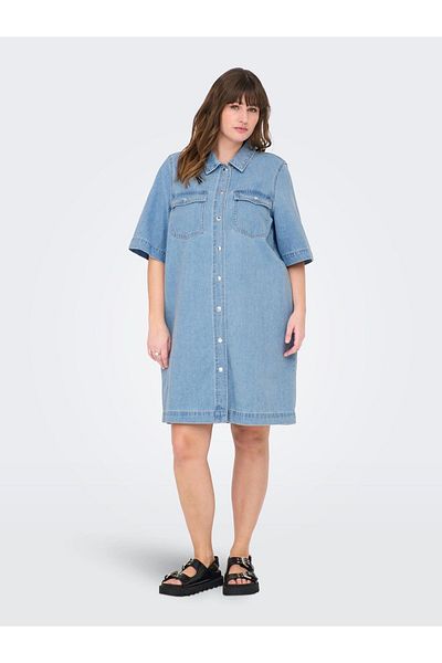 Only Carmakoma Jeanskleid CARBELLE Kurzes Kleid